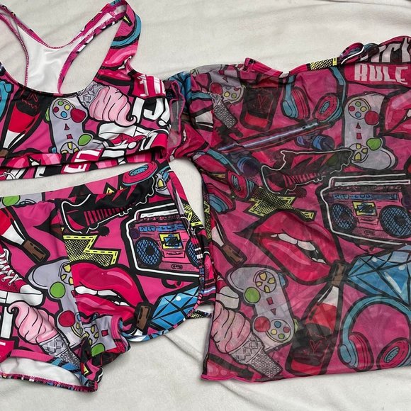 Other - Womens 2 piece Swim Wear 3 piece set